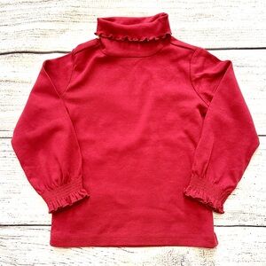 Gymboree Red Lettuce Edge Turtleneck Girl’s Sz 3